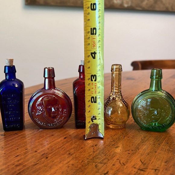 Lot of 5 Vintage Little Glass Bottles Wheaton & Elixir - Picture 14 of 14